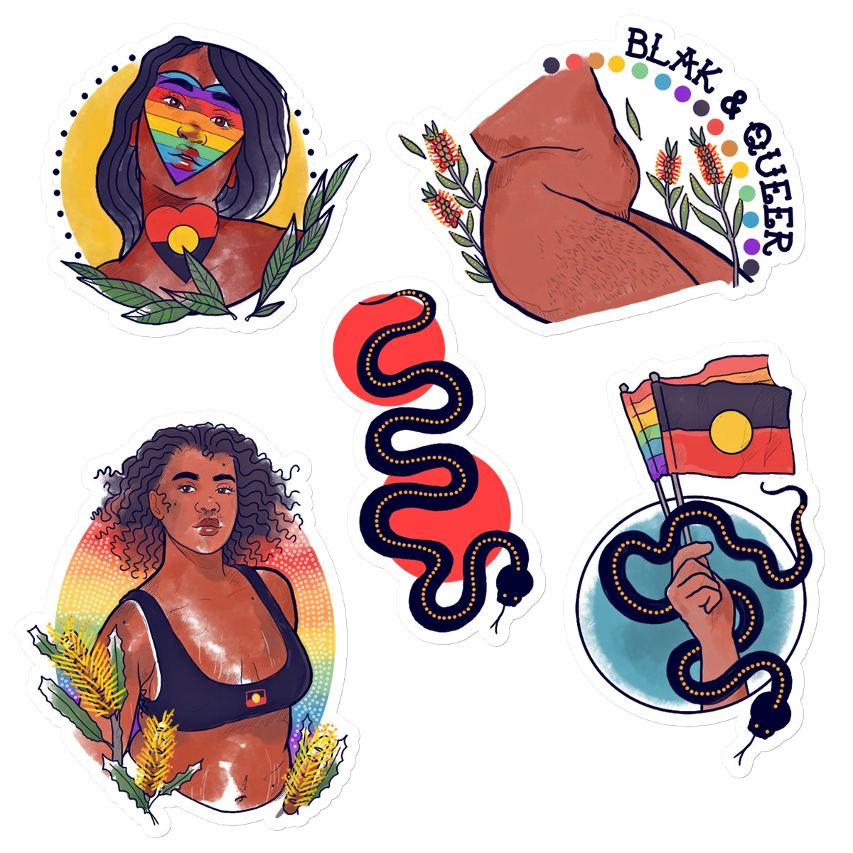 Blak & Queer  | Sticker Pack