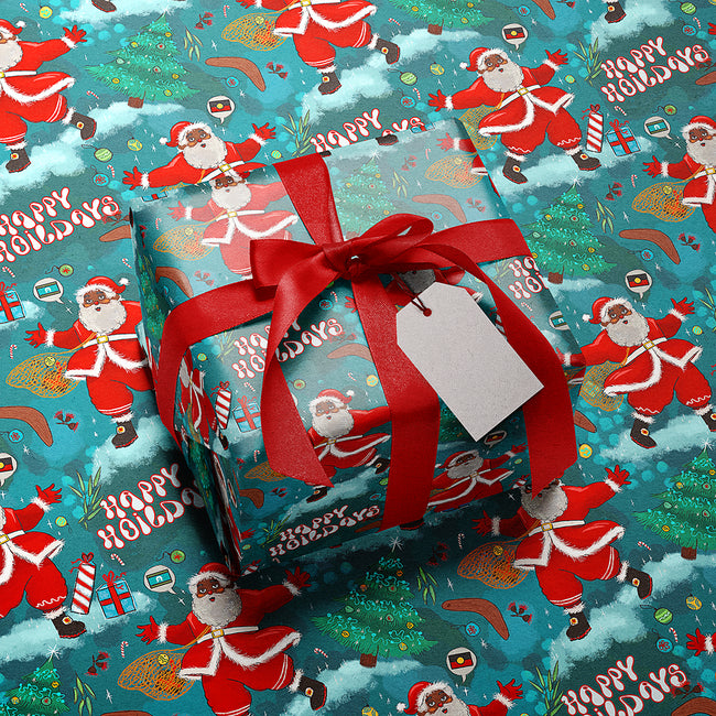 SANTA WRAPPING PAPER | CHRISTMAS